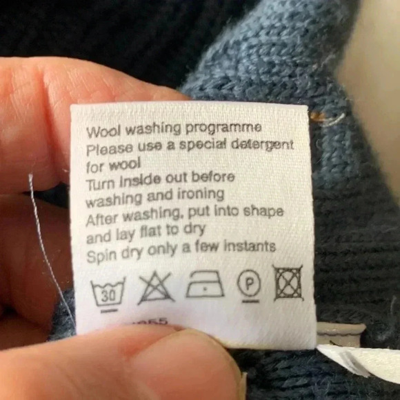 gollehaug thick,  ribbed, 50% Merino wool, 50% polyester, long sleeve swe… - Picture 6 of 7